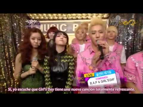 [Sub Español] 121026 B.A.P & Girl's Day @ Waiting Room