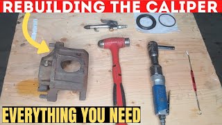 REBUILDING THE BRAKE CALIPER ON A FOXBODY MUSTANG // HOW TO REPLACE THE SEALS AND BOOTS