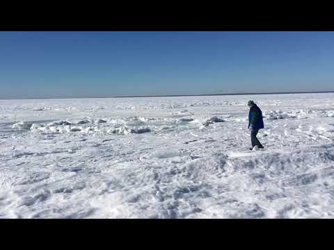 El mar congelado en Massachusetts (USA)