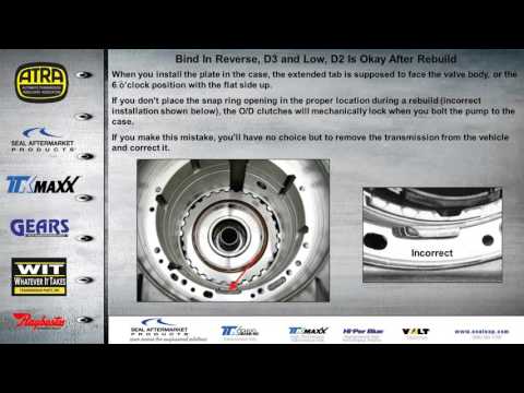 5R110W Problems Fixes