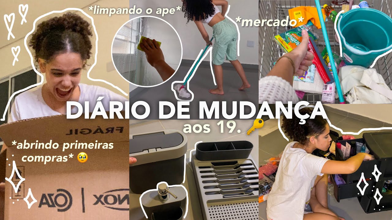 Miniatura do vídeo DIÁRIO DE MUDANÇA #2 | limpando o ape, primeira noite + compras e organização por Marjory Carrilho