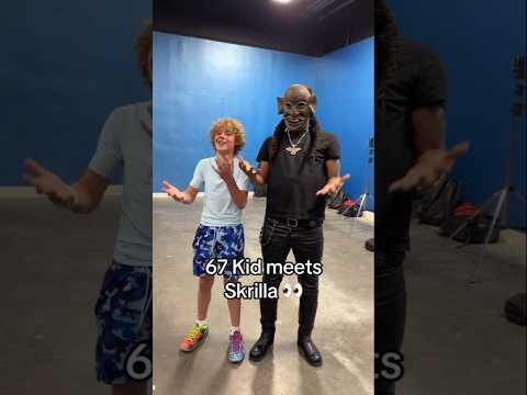 67 kid meets skrilla 👀 viral crossover moment blends fantasy mask and meme energy
