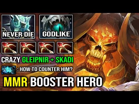 Best Hero to Boost MMR in 7.30 | Crazy Gleipnir + Skadi Clinkz 100% Cancer 52K Damage Dota 2