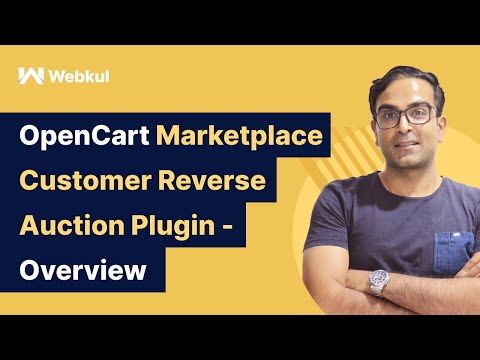 OpenCart Marketplace Customer Reverse Auction Plugin - Overview
