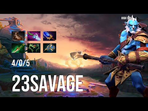 Dota 2 Pro Gameplay   23Savage   Phantom Lancer   4 0 5   High Skill Dota 2 / Top 1 Rank
