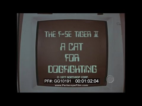 " THE F-5E TIGER II A CAT FOR DOGFIGHTING "  1977 NORTHROP SUPERSONIC FIGHTER AIRCRAFT PROMO GG10191