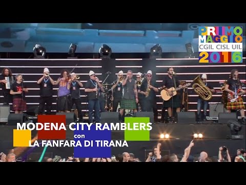 Modena City Ramblers con la Fanfara di Tirana - PrimoMaggio2016
