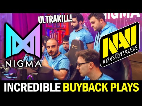 NIGMA vs NAVI — Incredible Teamwork & Roshan Pit Buyback Plays