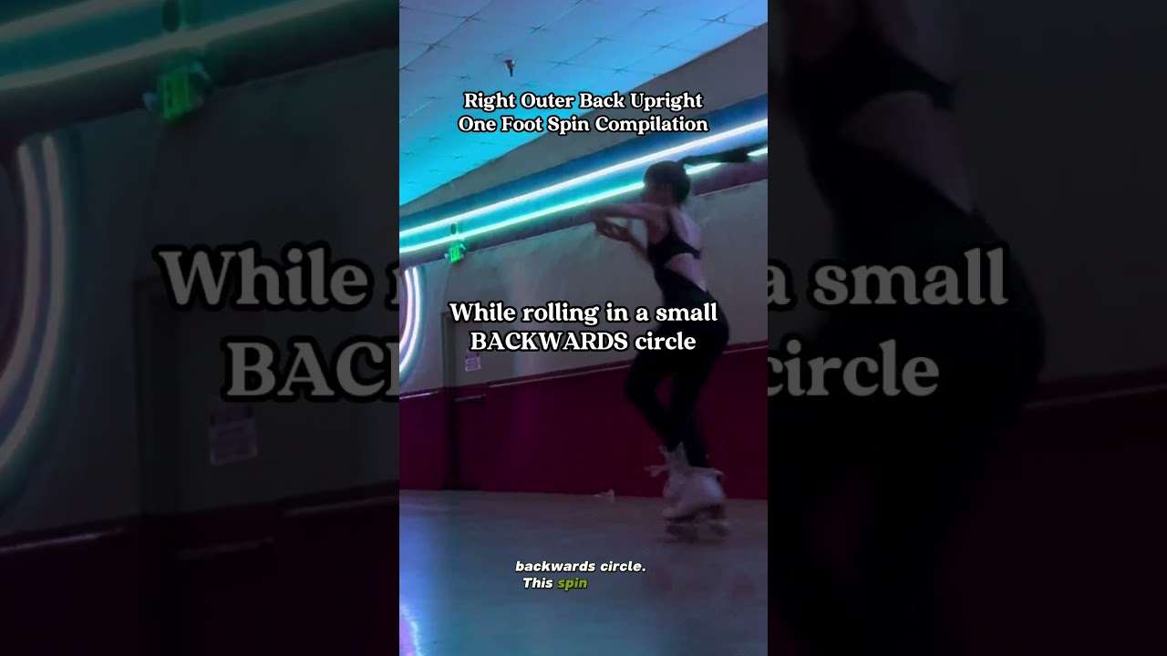 Explanation Of The Right Outer Back Upright One Foot Spin: