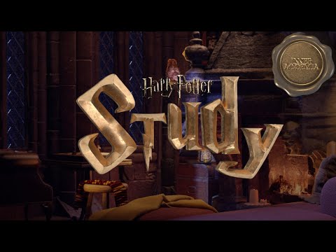 Gryffindor Common Room Rainy Ambience  2hrs⚡️🦉