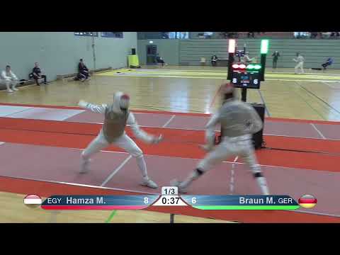2022 1406 T64 05 M F Individual Bonn Germany WC RED HAMZA EGY vs BRAUN GER