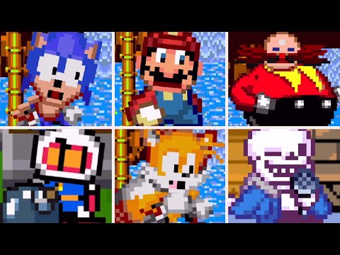 For Hire but everytime it's Dorkly Sonic turn a Different Skin Mod and Cover is used - FNF