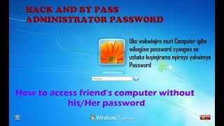 How to hack computer password and how to login when password forgotten