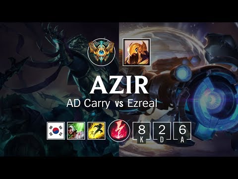 Azir Bot vs Ezreal - KR Challenger Patch 8.23