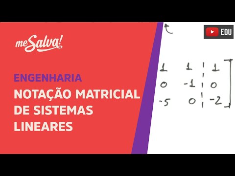 Me Salva! ALG02 - Álgebra Linear - Notação Matricial de Sistemas Lineares