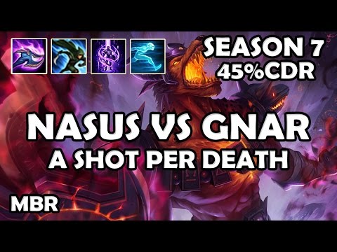 Drunk TopLane Mechanics - Infernal Nasus Vs Gnar | League Of Legends