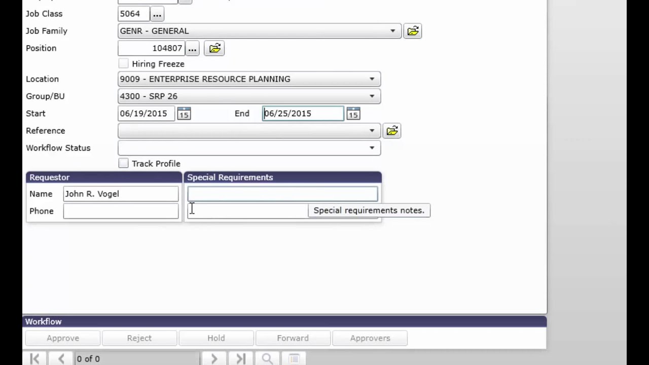 Web Guide - Job Requisitions