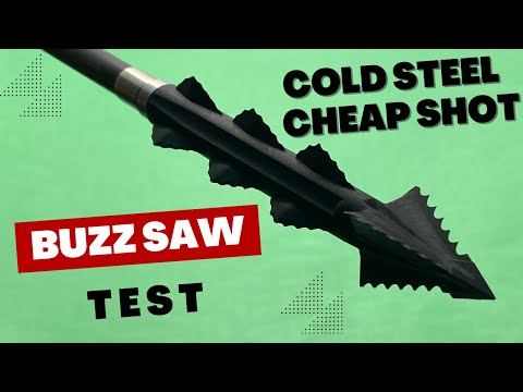 COLD STEEL CHEAP SHOT BUZZSAW 125 gr Broadhead Test