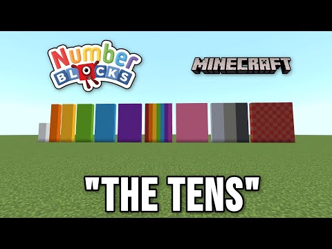 Numberblocks "The Tens" | Minecraft (10 to 100)