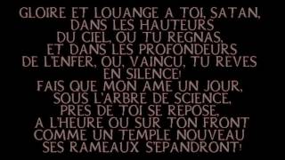 Theatres Des Vampires - Les Litanies De Satan Lyrics