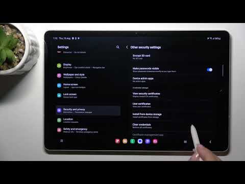 How to Clear Credentials on Samsung Galaxy Tab S9?