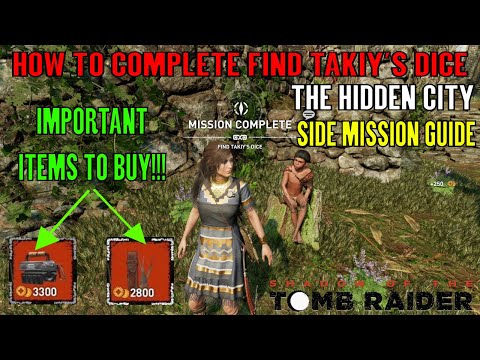 Shadow of the Tomb Raider 🏹 Find Takiy's Dice 🏹 (The Hidden City Side Mission) Video