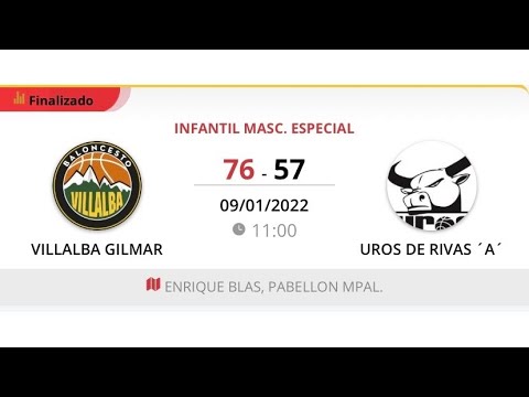 Infantil masc 08 A VILLALBA GILMAR - UROS BASKET RIVAS