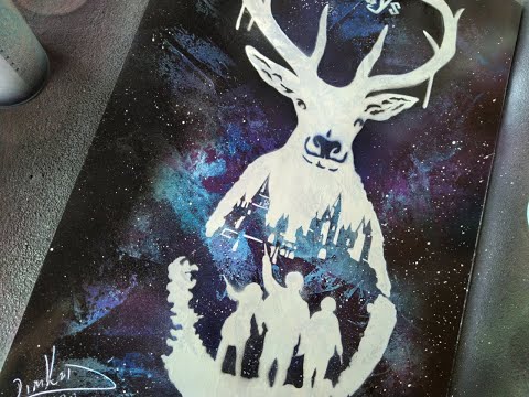 Spray Paint Art - Harry Potter -Glow In The Dark By Dimkad Art