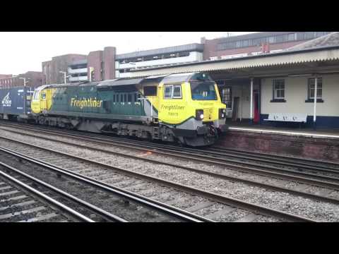 Freightliner Class 70015 Eastleigh 20 Feb 2015