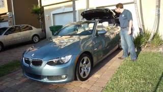2007 BMW 328i Convertible Certified Hardtop opening