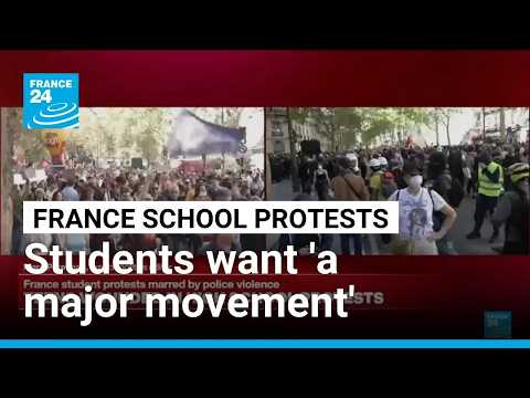French students looking for protests 'to become a major movement'