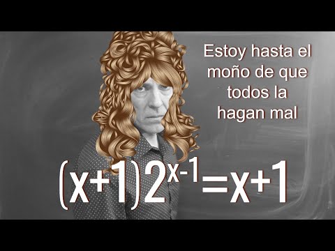 CASI SIEMPRE MAL ESTA ECUACIÓN EXPONENCIAL. Álgebra Básica
