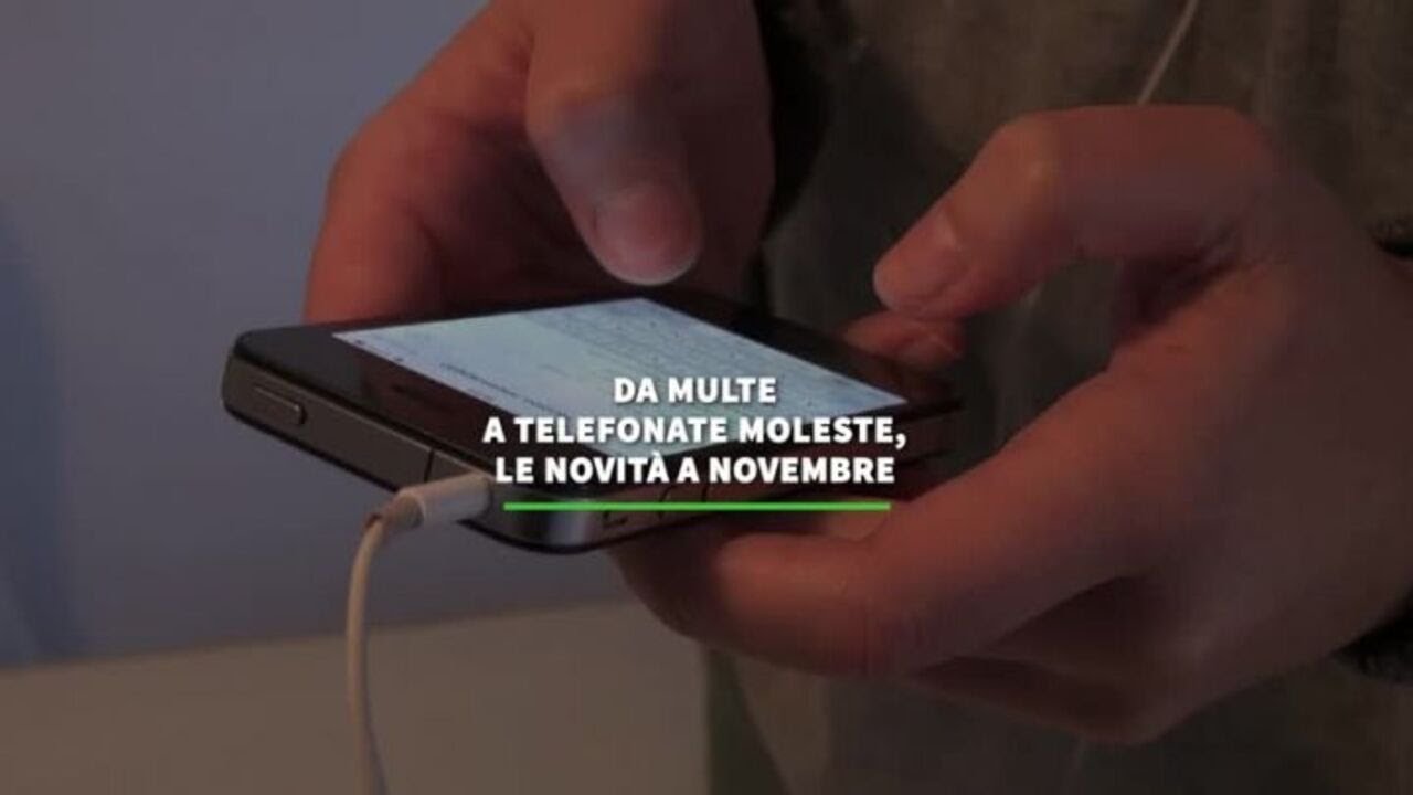 Da multe a telefonate moleste, le novita' a novembre
