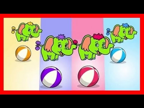 Piosenki dla dzieci Cztery słonie zielone słonie BZYK.tv