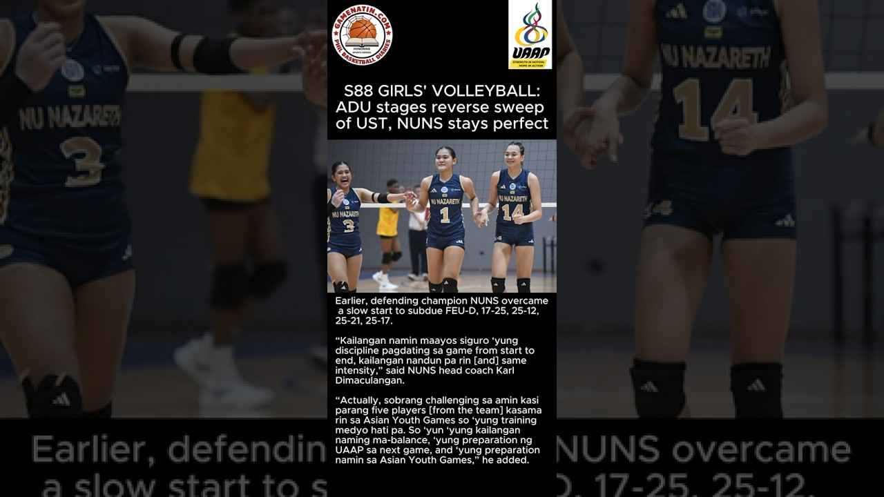 UAAP Girls' Volleyball: NU, Adamson still undefeated; UP, DLSU win