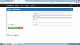 Pemrograman Web | PHP - MySQL - Bootstrap | Form Tambah Data