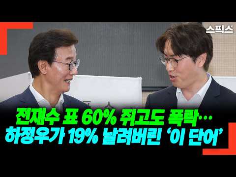 전재수 표 60% 쥐고도 폭락&hellip; 하정우가 19% 날려버린 &lsquo;이 단어&rsquo;