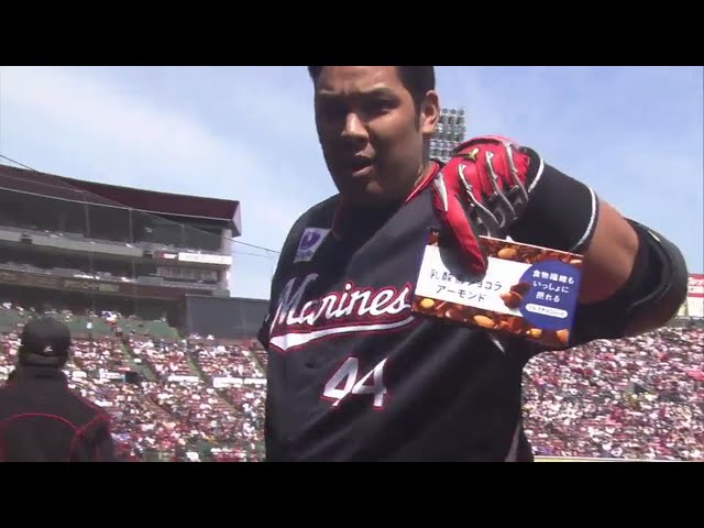 【2回表】連日の大活躍‼ マリーンズ・井上のソロホームラン‼ 2019/4/28 E-M