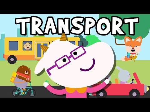 How Do You Go To School? (Transportation Song)| Wormhole English - Songs For Kids