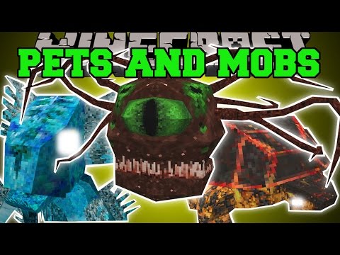 Minecraft: INSANE PETS AND MOBS (POWERFUL PETS WITH ABILITIES & SCARY MOBS!) Mod Showcase