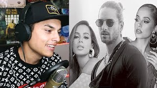 REACCIONO😱 a Maluma, Becky G, Anitta - Mala Mía🔥 (Remix - Lyric Video) Themaxready