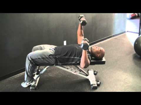 Dumbbell Alternating Bench Press Low