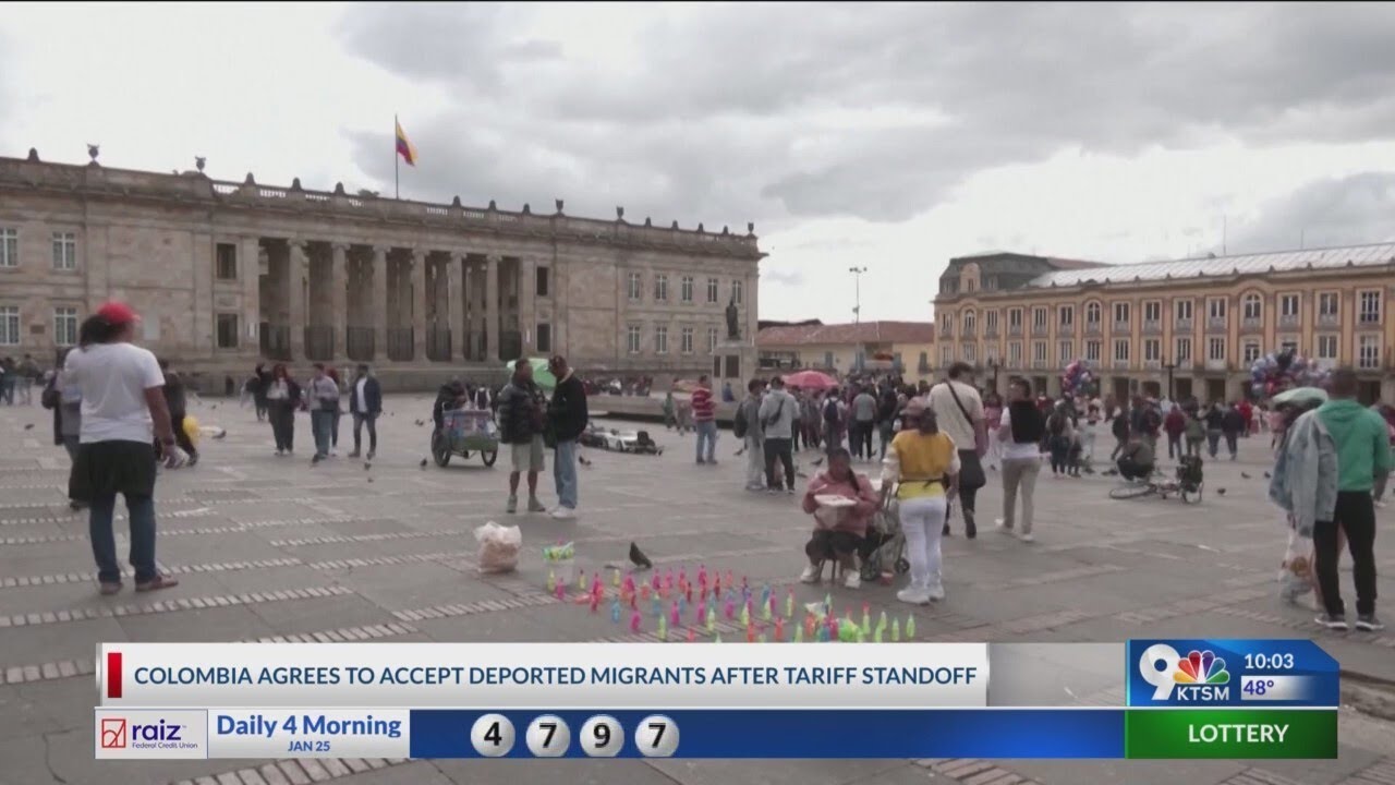 Colombia to accept migrants after Trump tariff showdown