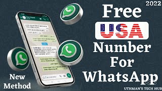 How To Get Free USA 🇺🇸 Number For WhatsApp Verification 2023| Free US WhatsApp 2023