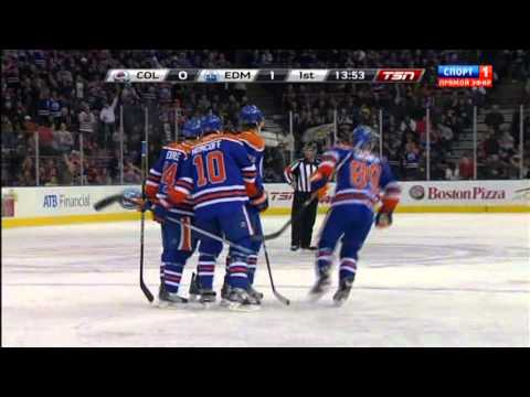0:1 Goal Sam Gagner  ( Avalanche & Oilers) NHL, December 9, 2011