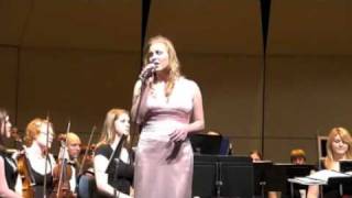 Suzanne Randle sings Cry with WOU Symphony Orchestra