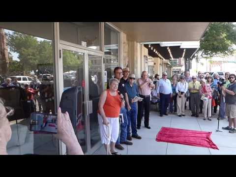 RONNIE DAWSON - Part 1 - "Waxahachie Walk of Fame" induction & sidewalk STAR unveiling. 5/21/16