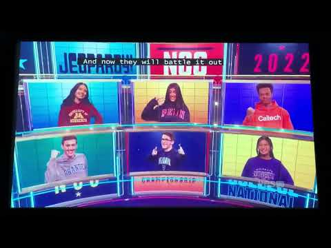 Jeopardy National College Championship 2022, intro - QF Day 2, Game 1 (2/9/22)