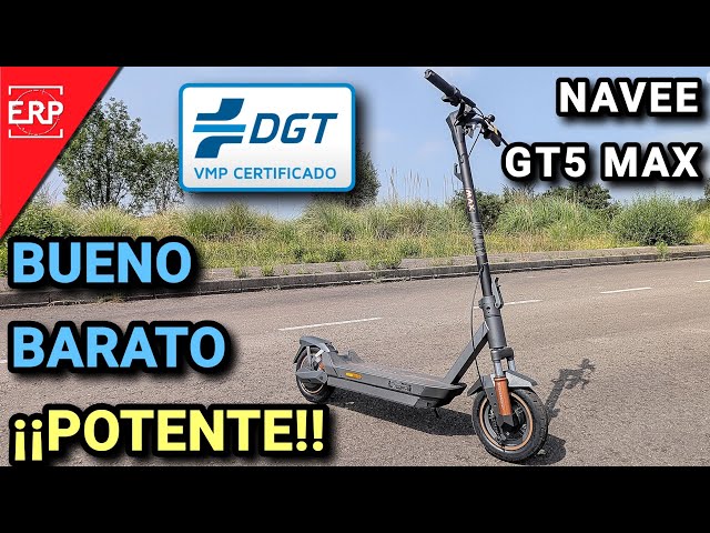 Vídeo relacionado con NAVEE GT5Pro Patinete Eléctrico Homologado DGT, Autonomía 75km, Ruedas 10" Tubeless, Doble Suspensión, Apple Find My, Control Tracción TCS, IPX5, Pendiente 24%