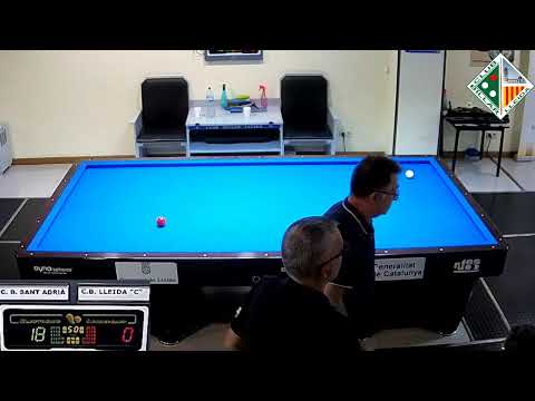 LLIGA CATALANA 3BANDES 4aDIV - CB LLEIDA "C" (A.ALVAREZ) VS CB SANT ADRIÀ "D" (C.NUEVALOS) - MESA 3